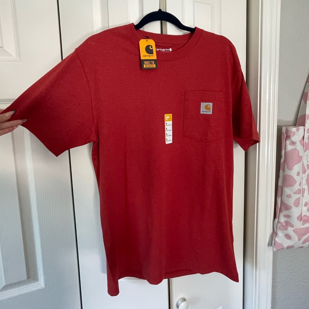 Red carhartt t-shirt